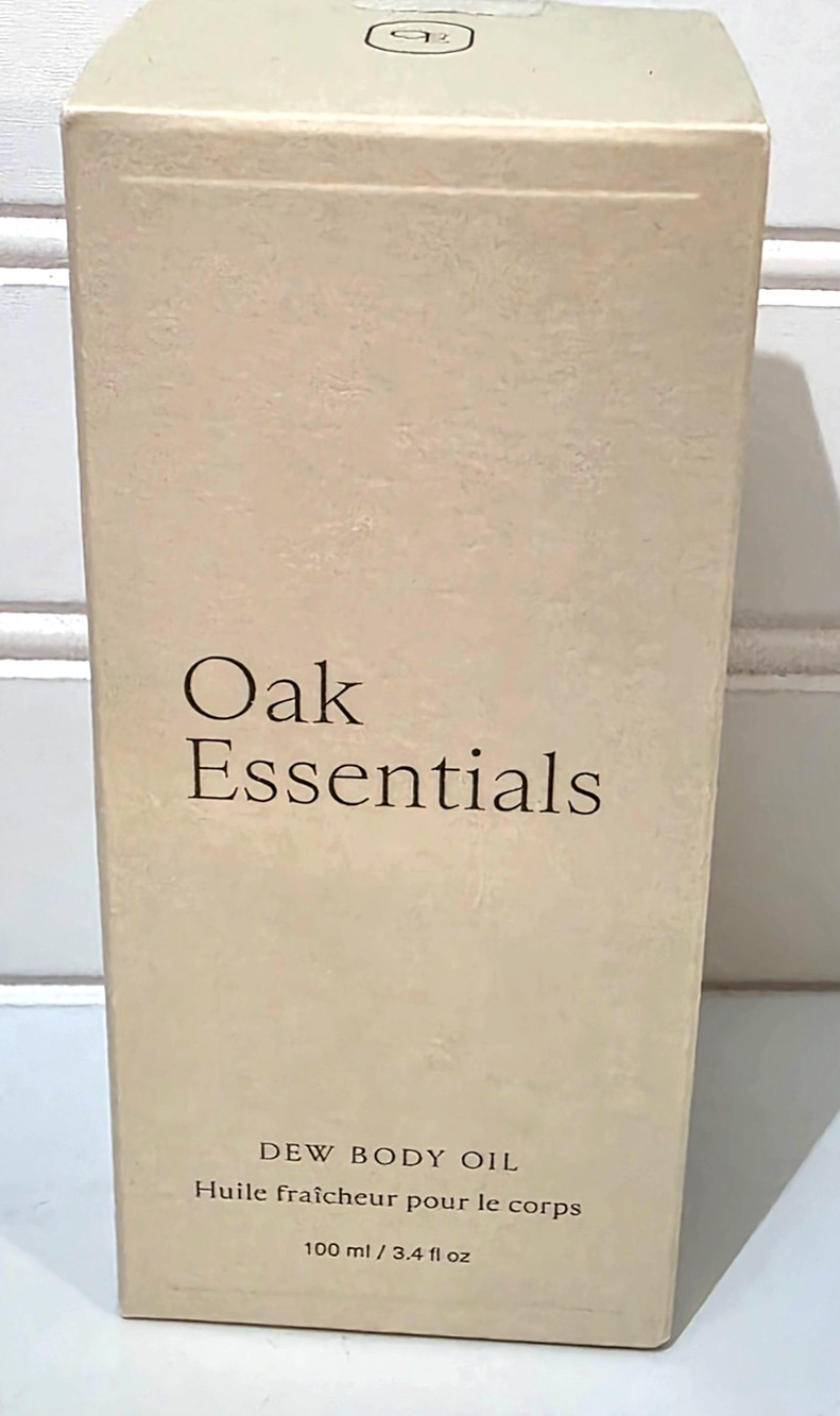 HUGE OAK ESSENTIALS - DEW BODY OIL - 3.4 OZ SEALED IN BOX